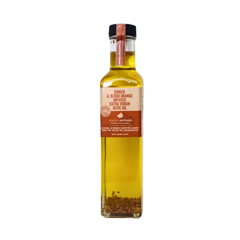 Premium Ginger Blood Orange Extra Virgin Olive Oil - Gourmet Olive Oil with Ginger and Citrus Flavor