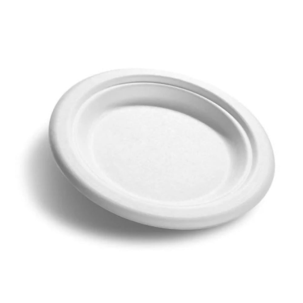 Eco-friendly 6 inch compostable side plates bulk pack of 40