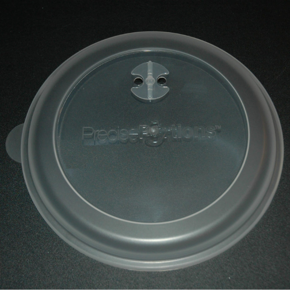 3-Section Portion Control Plate with snap-tight lid for meal prep