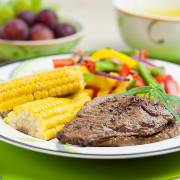 9-inch Porcelain Portion Control Plate for adults and teens