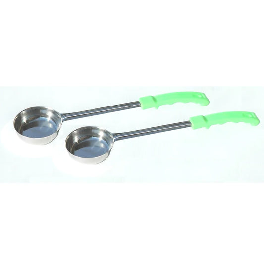 4-oz portion control scooper set of 2 long handled serving spoons - Easy portioning ladle for starches and grains