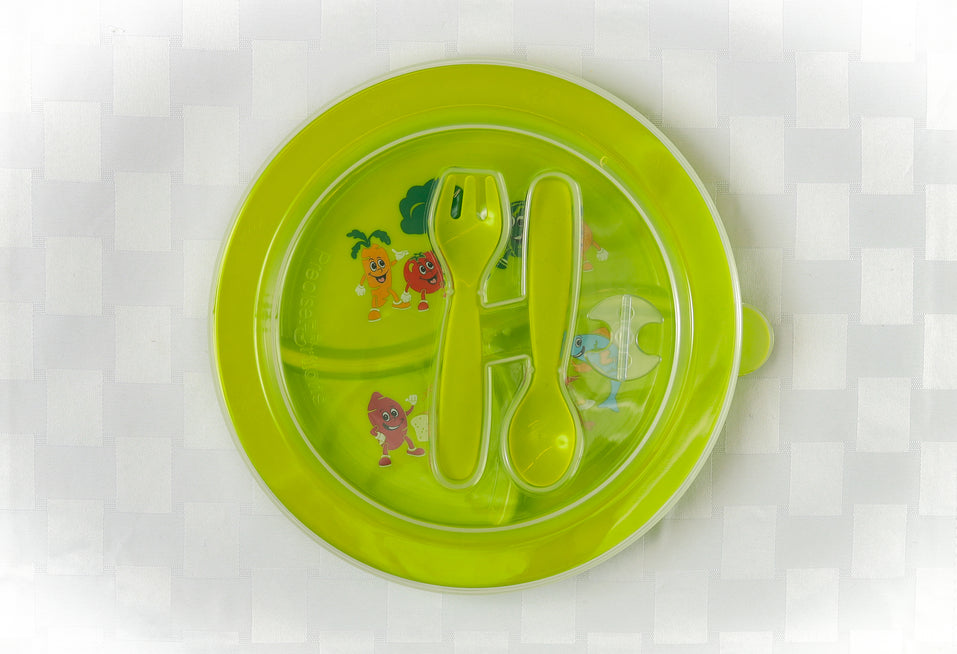 Toddler 3-Section Plate Set for Portion Control