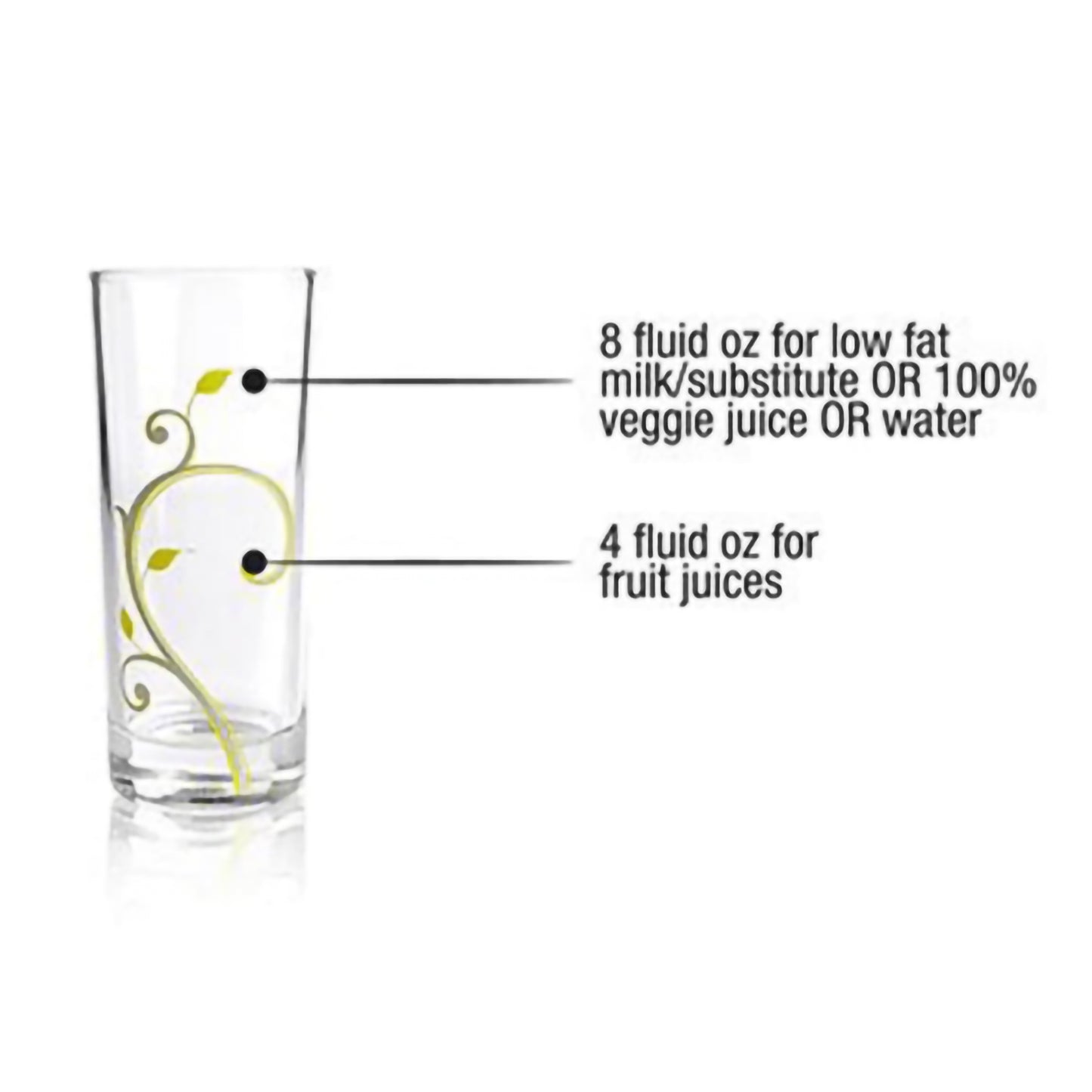 10oz portion control glasses for healthy beverage intake - Portion control drink glasses for adults and teens set of 4
