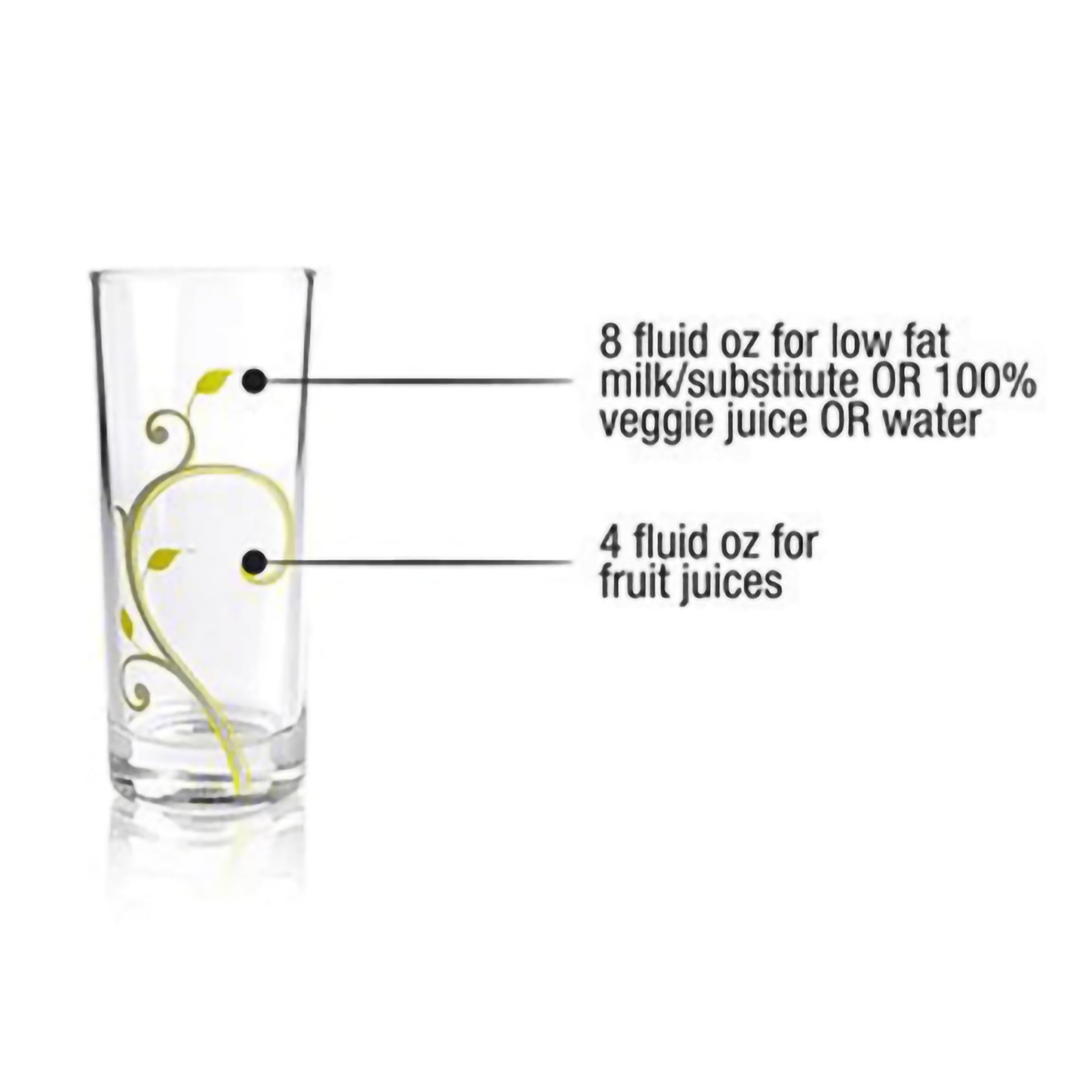 10oz portion control glasses for healthy beverage intake - Portion control drink glasses for adults and teens set of 4
