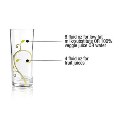 10oz portion control glasses for healthy beverage intake - Portion control drink glasses for adults and teens set of 4