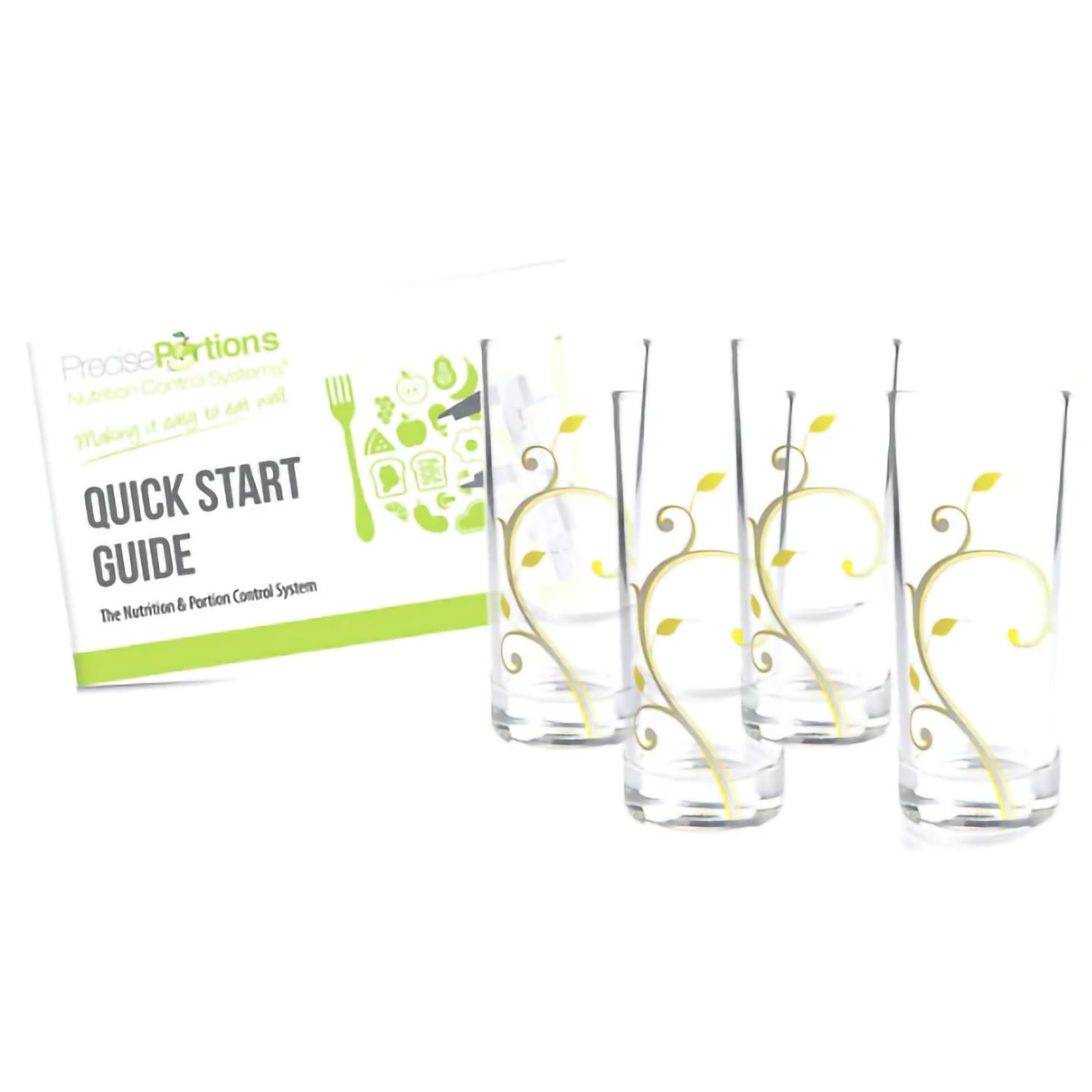 10oz portion control glasses for healthy beverage intake - Portion control drink glasses for adults and teens set of 4