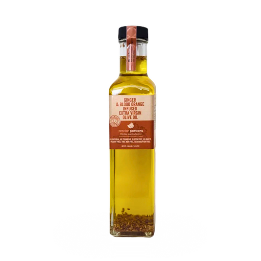 Premium Ginger Blood Orange Extra Virgin Olive Oil - Gourmet Olive Oil with Ginger and Citrus Flavor