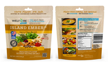 Island Ember™ No Garlic. No Onion. Salt-Free Seasoning Blend