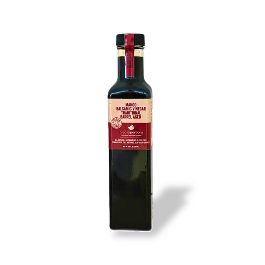 Premium Mango Infused Balsamic Vinegar Bottle - Gourmet Mango Balsamic Vinegar for Salads and Seafood