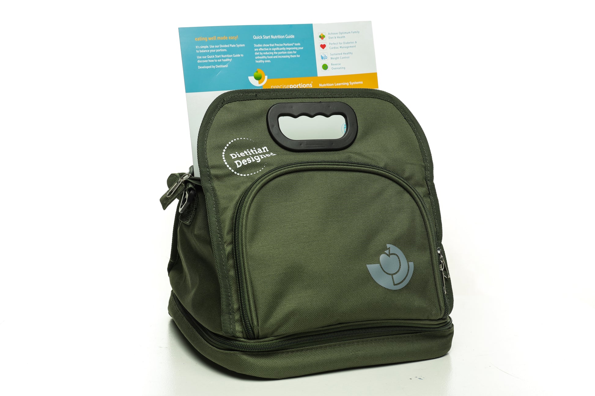 Travel Lunch Kit with Divided Plate and Nutrition Guide