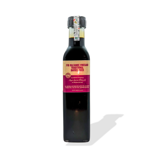 Premium fig infused balsamic vinegar bottle - All natural fig balsamic vinegar for salad dressing