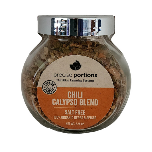 Salt-Free Chili Calypso Spice Blend Glass Jar - Handcrafted Gourmet Chili Calypso Seasoning