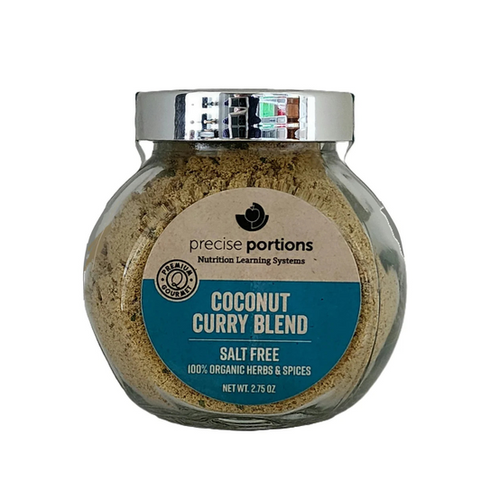 Salt-Free Coconut Curry Spice Blend Glass Jar- Handcrafted Coconut Curry Seasoning Organic
