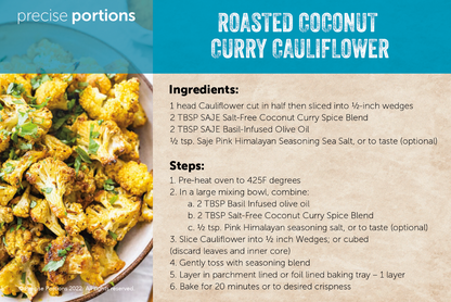 Salt-Free Coconut Curry Spice Blend Glass Jar- Handcrafted Coconut Curry Seasoning Organic