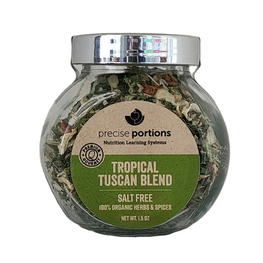 Gourmet Salt-Free Tropical Tuscan Spice Blend Glass Jar - Handcrafted Tuscan Spice Blend Salt-Free