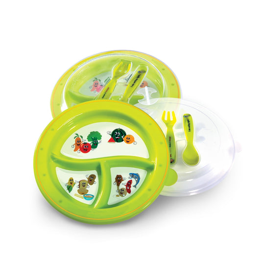 Toddler 3-Section Plate Set for Portion Control