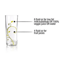 Thumbnail for Elegant Portion Control Beverage Glasses with 4oz and 8oz guiding lines (set 4)