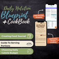 Thumbnail for Daily Nutrition Blueprint + 20 Recipes CookBook + Daily Food Journal Template